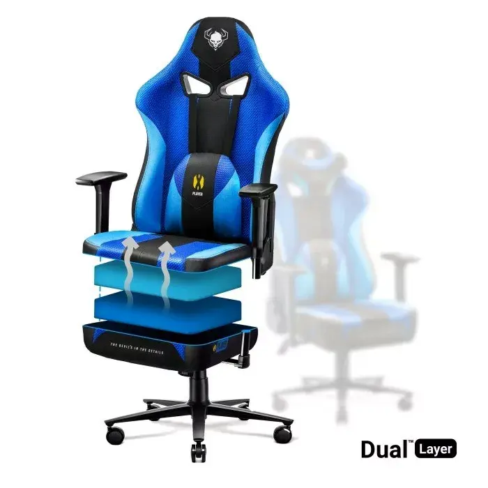 Spēļu krēsls Diablo Chairs X-PLAYER 2.0 Frost Black Photo 6