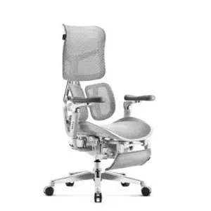 Gaming chair Diablo Chairs BRAVE V-kinetic — ergonomic swivel seat, grey