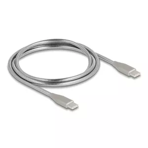USB кабель DeLOCK 81259 1м USB C к USB C USB 2.0 Серебристый
