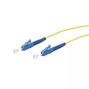 Fibre optic cable METZ CONNECT 151P3JOJO10E LC I-V(ZN) H 1 m Yellow