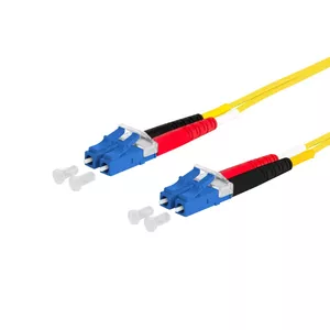 Fibre optic cable METZ CONNECT 151P1JOJO40E LC I-V(ZN) H 4 m Yellow