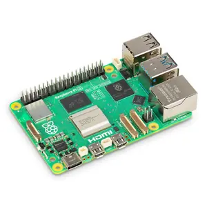 Плата разработчика Raspberry Pi 5 — 2400 МГц Arm Cortex‑A76, до 16 ГБ LPDDR4x, MicroSD, USB 3.2, Wi‑Fi 5