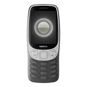 Feature phone HMD Nokia 3210 (2024) — 4G, VoLTE, 2.4" display, 2 MP camera, 64MB/128MB, Dual SIM, 1450 mAh, Grunge Black