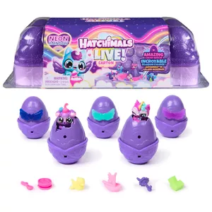 Hatchimals Alive Neon Rainbow Egg Carton Multicolour 3+