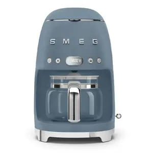 Капельная кофеварка Smeg DCF02SBMEU Полуавтоматическая 1.4 Л 1050 Вт Синяя Молотый кофе Кувшин 10 чашек LED-дисплей