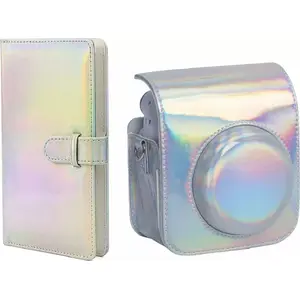 Protective Case and Photo Album Set for Fujifilm Instax Mini 12 by LoveInstant — Silver