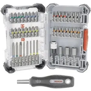 Набор бит Bosch 44 шт. Extra Hard 2607017732 — биты для шуруповерта и дрели, разные типы и размеры