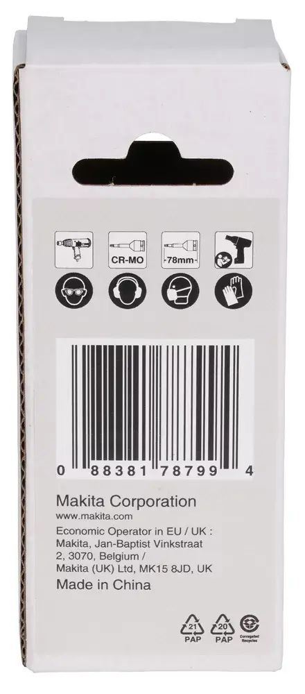 Ударный головка Makita E-19825 Photo 4