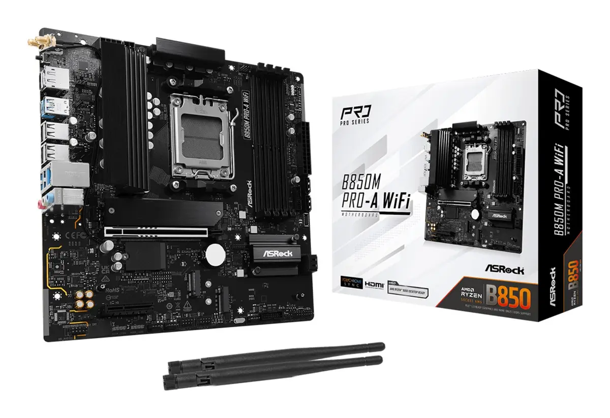 Mātesplate ASRock B850M Pro-A WiFi micro