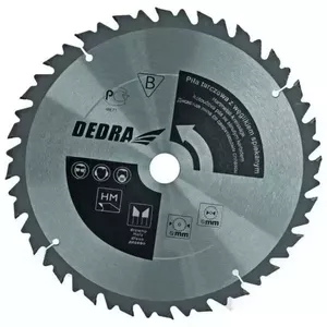 Ripzāģa disks Dedra HL50036, 50 cm diametrs, 30 mm caurums, koksnei, 1 gab.