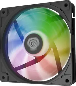 Genesis Oxal 120 ARGB Computer Case Fan with Sleeve Bearing and ARGB Lighting in Black