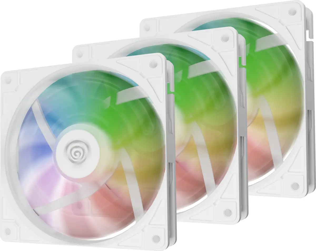 Genesis Oxal 120 ARGB White 3-pack