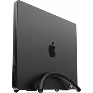 Laptop stand TwelveSouth BookArc Flex Black adjustable height for notebook and MacBook, vertical docking support