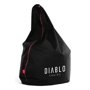 Bean bag Diablo Chairs 1451 Black polyester cover, polystyrene filler, 1000×1100×1100 mm (indoor triangle)
