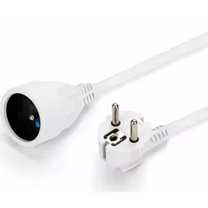 Power Extension Lead MONTIS MT117-5 — mains plug to socket, 5 m cable, white