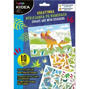 Derform crafting kit Zest KREAT Wykllej Dinosaurs – 10 sheets, children’s creative set