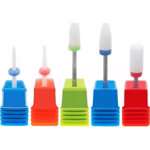 Set of 5 Ceramic Milling Bits, No name — professional manicure/pedicure tool set