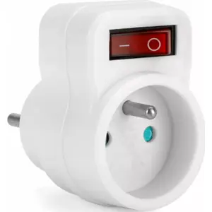 Power strip MONTIS MT091 with switch and grounding, white