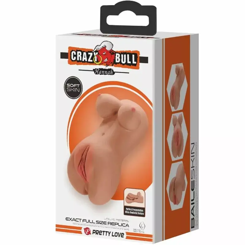 Мастурбатор Crazy Bull Hannah с двумя входами Photo 5