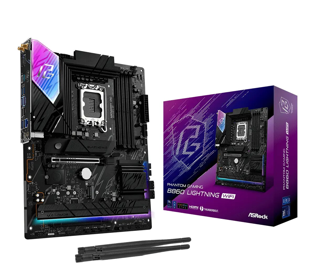 ATX mātesplate ASROCK B860 Lightning WiFi