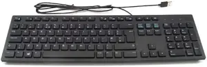 Wired multimedia keyboard Dell KB216 UK — UK layout, wired USB connection, low-profile keys
