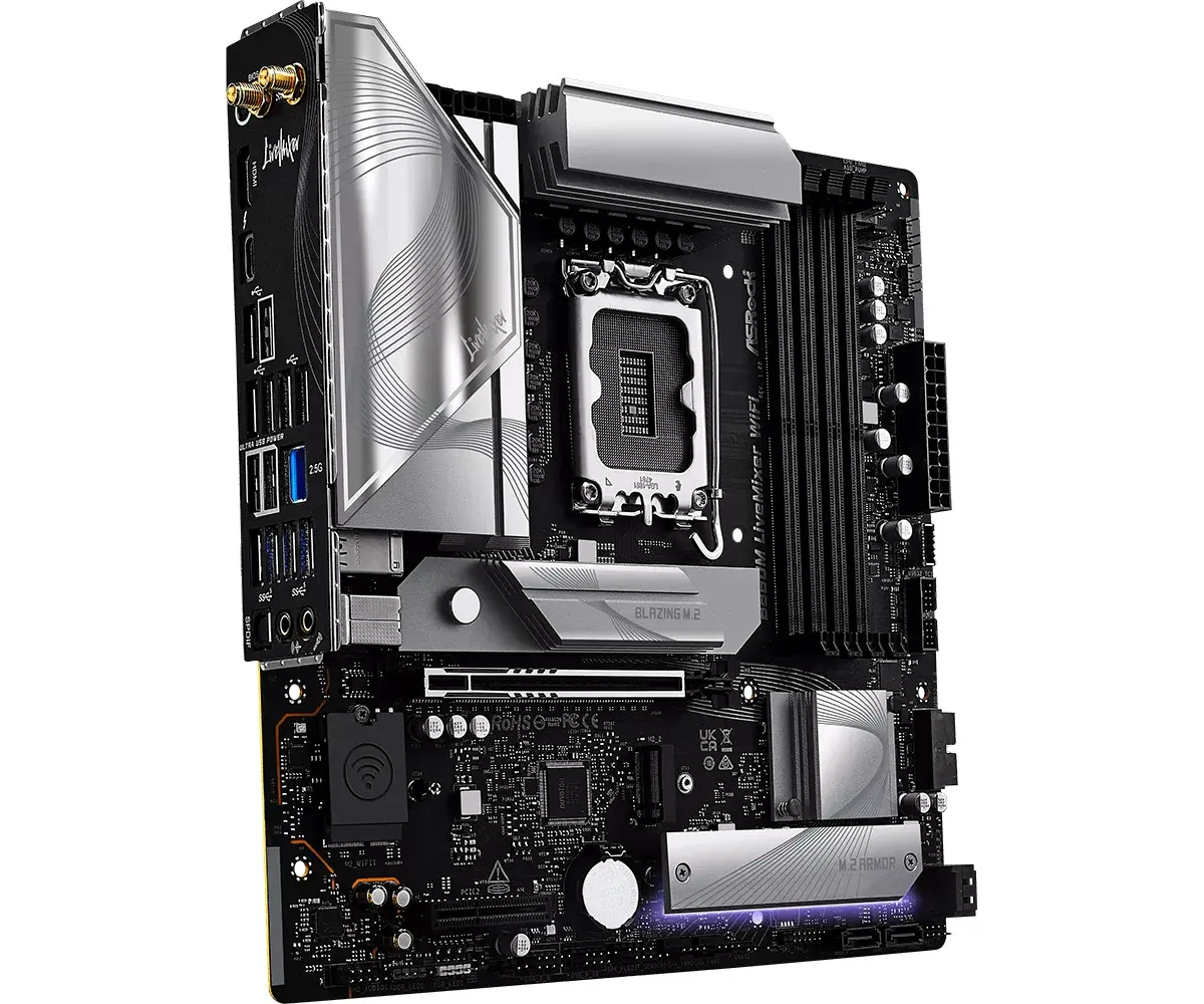 Материнская плата ASRock B860M LiveMixer WiFi Photo 3