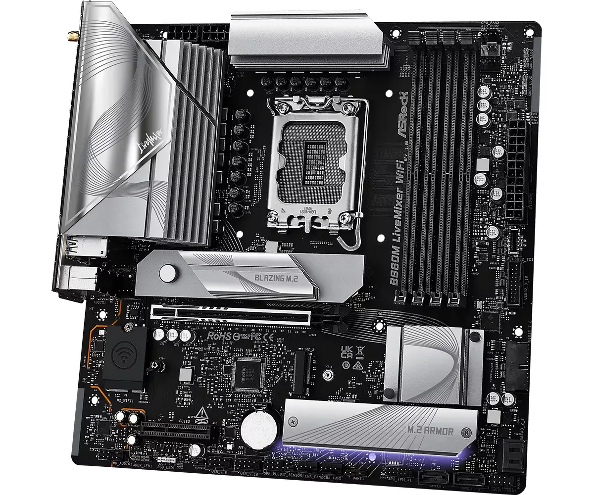 Материнская плата ASRock B860M LiveMixer WiFi Photo 4