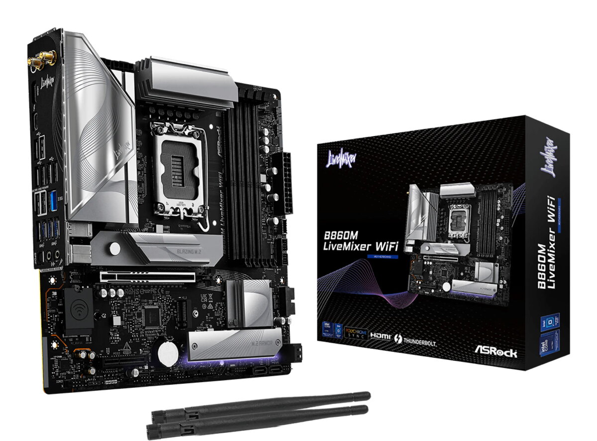 ASROCK B860M LiveMixer WiFi Micro ATX