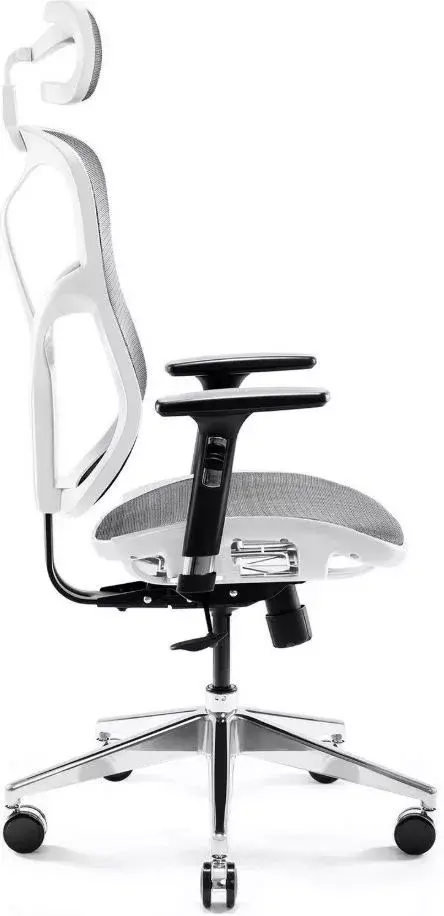 Diablo Chairs V-Basic White-Grey ergonomisks krēsls Photo 2