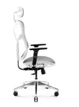 Diablo Chairs V-Basic White-Grey ergonomisks krēsls Photo 5
