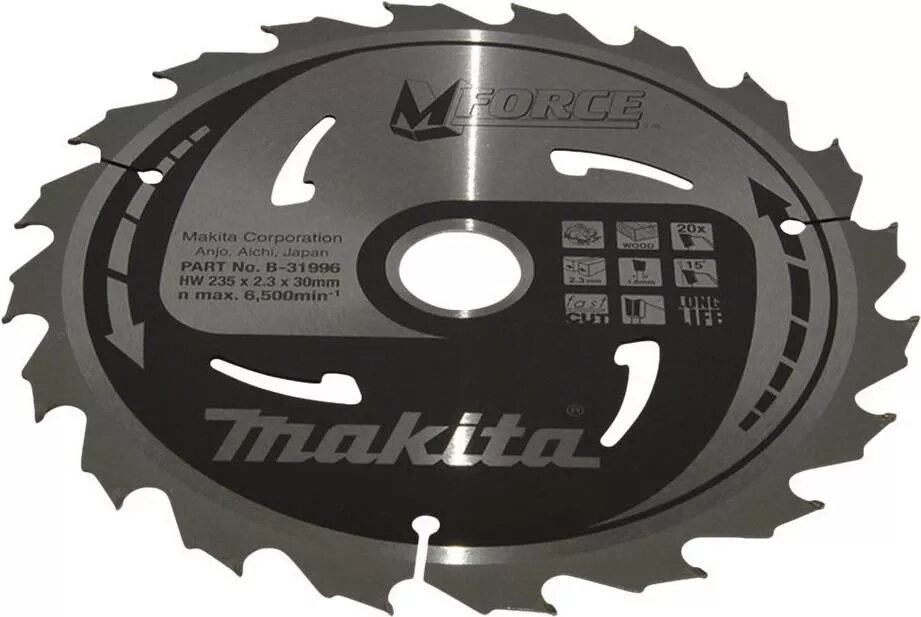 Apaļš zāģa ķīlis Makita M-Force B-31996