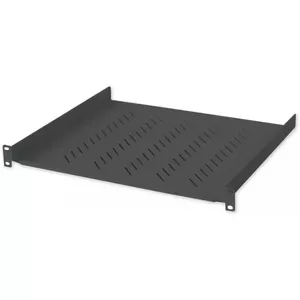 Adjustable rack shelf INTELLINET Techly I-CASE TRAY-140BK, 19" (48.3 cm) width 400 mm, load 25 kg, black