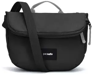 Pāri plecam soma Pacsafe GO Saddle — modelis 35140130, viegla, ūdensizturīga, melna