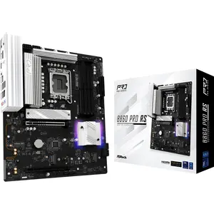 Motherboard ASRock B860 Pro RS — Intel B860, LGA1851 (Socket V1), ATX, 4× DDR5 slots, 256 GB, 2.5Gb LAN, DisplayPort & HDMI, 7.1 audio