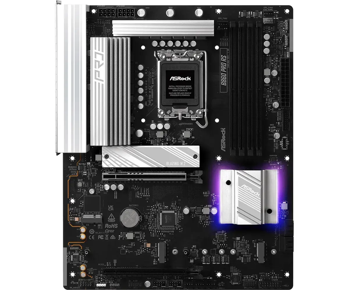 ASRock B860 Pro RS motherboard — Intel B860, LGA1851 Photo 2