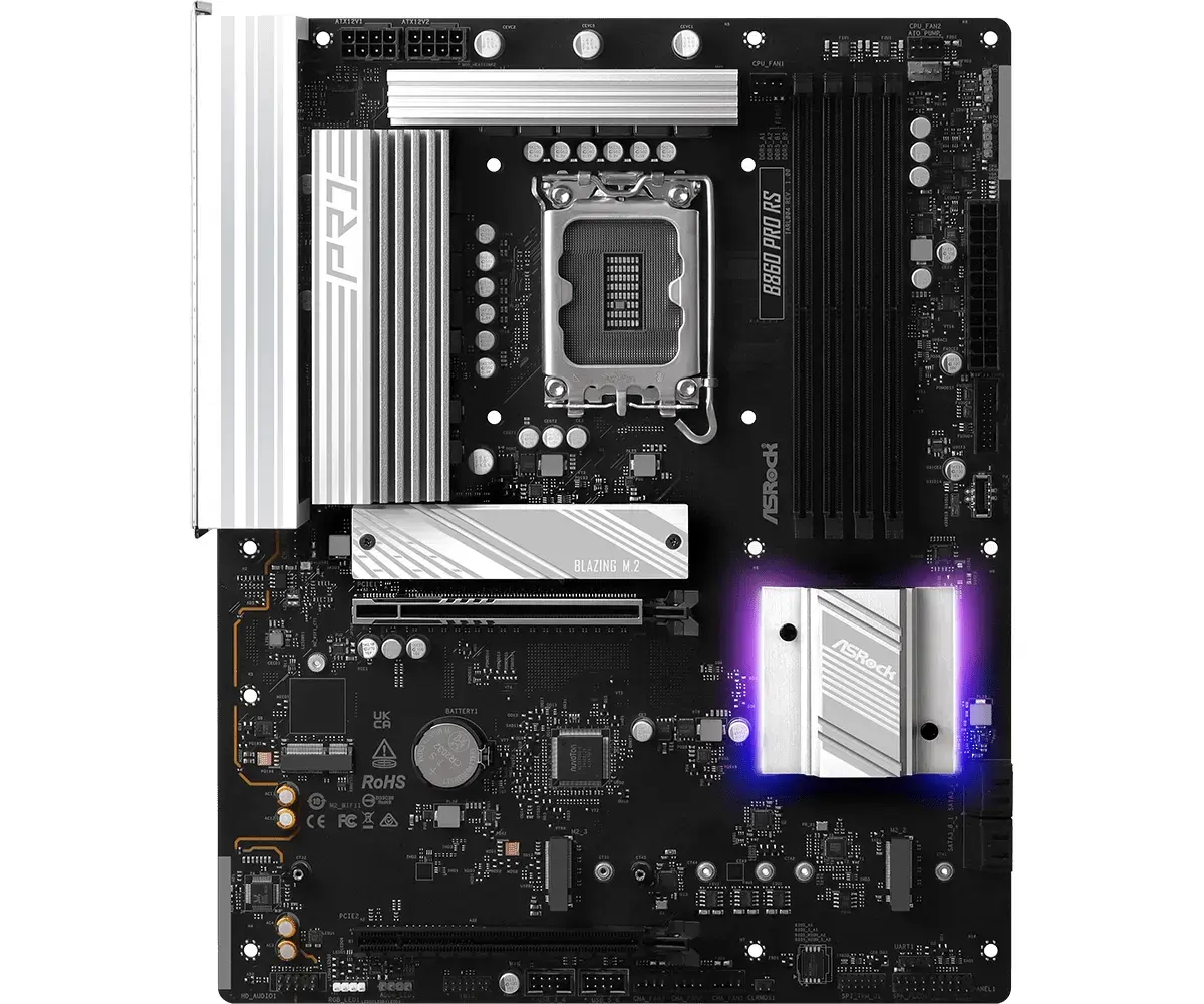 ASRock B860 Pro RS motherboard — Intel B860, LGA1851 Photo 3