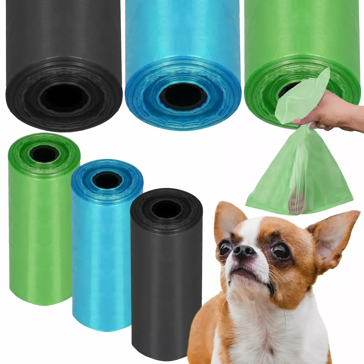 Dog waste bags Springos PA0256, 18 pcs Photo 3
