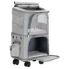 Pet carrier Springos PA0326 wheeled dual-chamber Photo 4