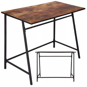 Rakstāmgalds Springos HF0027 loft stils 100x50x76 cm melni-brūns
