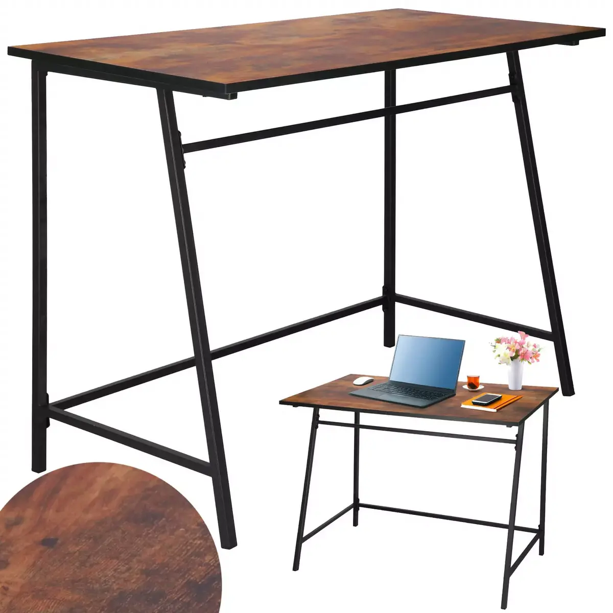 Rakstāmgalds Springos HF0027 loft 100x50x76 cm Photo 3