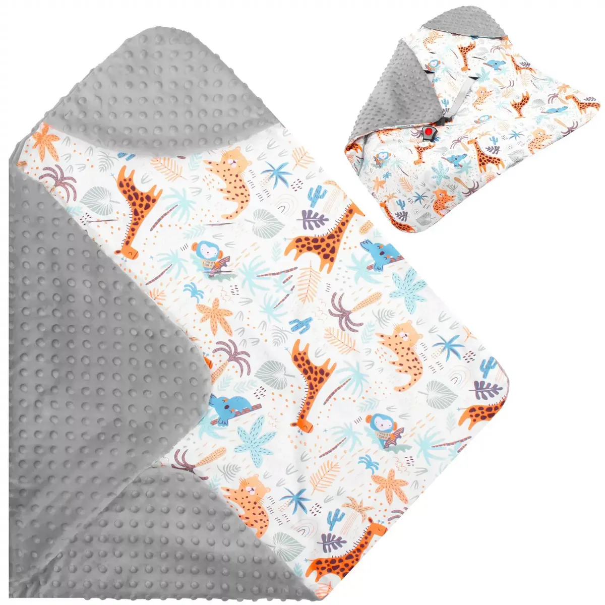 Baby wrap Springos SB0053 reversible blanket 77×77 cm Photo 4