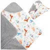 Baby wrap Springos SB0053 reversible blanket 77×77 cm Photo 4