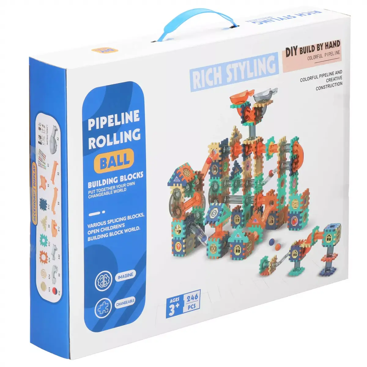 Springos KG0039 construction blocks — 246 pcs marble run Photo 9