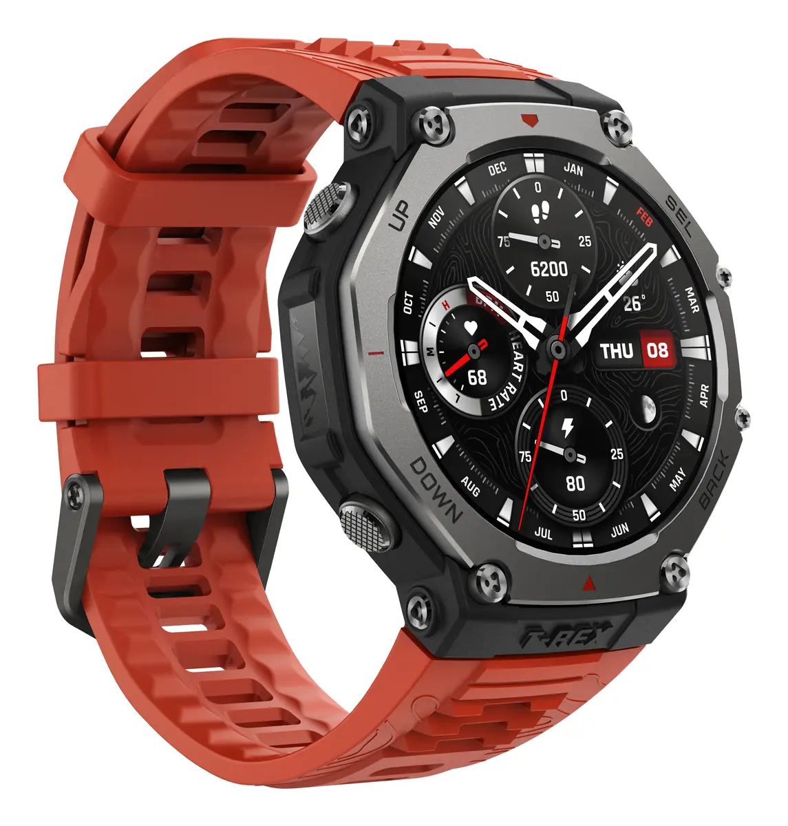 Viedpulkstenis Amazfit T-Rex 3 Lava Photo 4