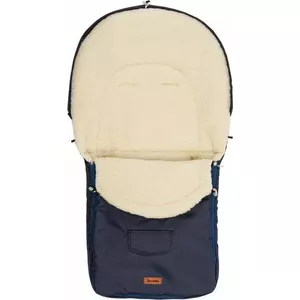 Конверт-спальник из шерсти для прогулочной коляски Sensillo WOOL SLEEPING BAG - NAVY 95×40 см