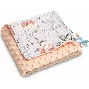 Baby blanket Sensillo MINKY BLANKET PEACH MAGIC GARDEN 75 x 100 cm