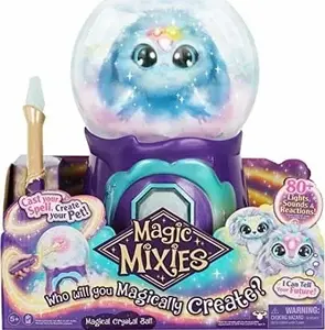 Игрушка Magic Mixies Crystal Ball синего цвета от TMTOYS — интерактивный набор с LED‑эффектами