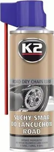 Chain Lubricant K2 ROAD dry spray 400 ml for bicycle and motorcycle chains