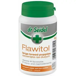dr seidel FLAWITOL 60 tabletes — papildinājums lielu šķirņu kucēniem, 60 tabletes