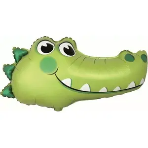 Foil Balloon GoDan FX 'Crocodile' 61 cm – shaped party balloon, reusable